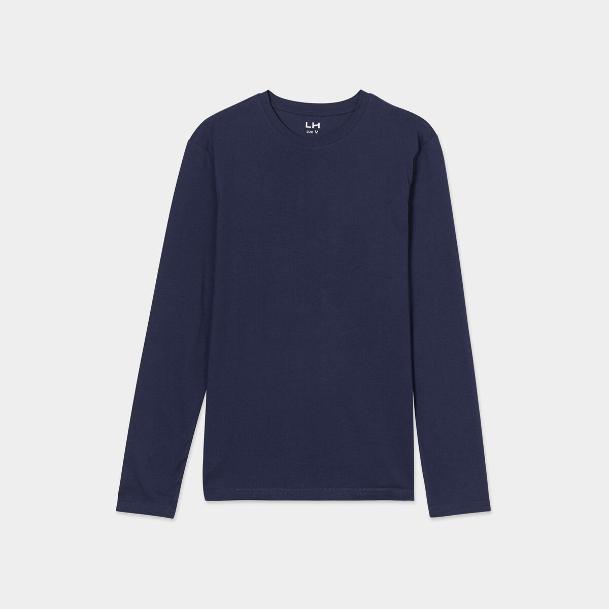 T-shirt manches longues bleu marine homme