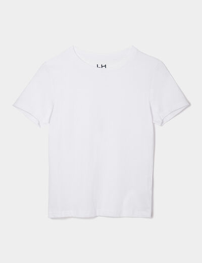 T-shirt manches courtes blanc garçon