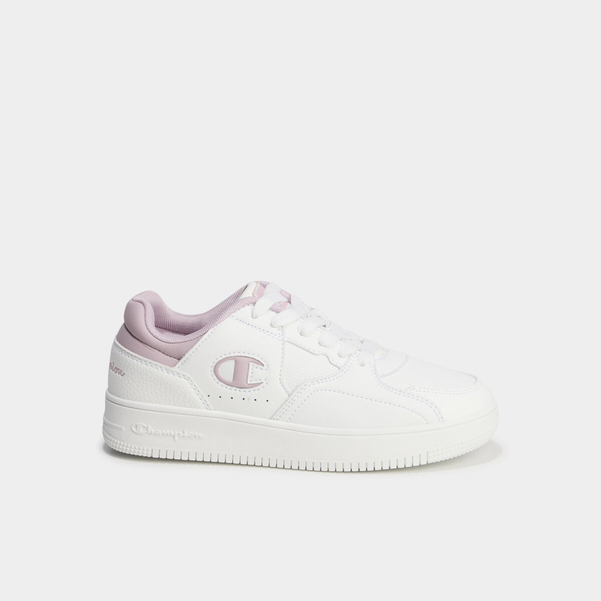 Baskets &agrave; lacets Champion RD25 rose femme