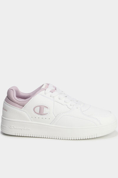Baskets &agrave; lacets Champion RD25 rose femme