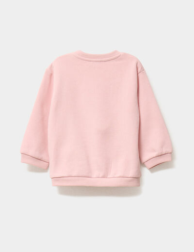 Ensemble sweat et legging rose clair bébé fille