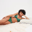 Soutien-gorge push up micro dentelle vert menthe femme