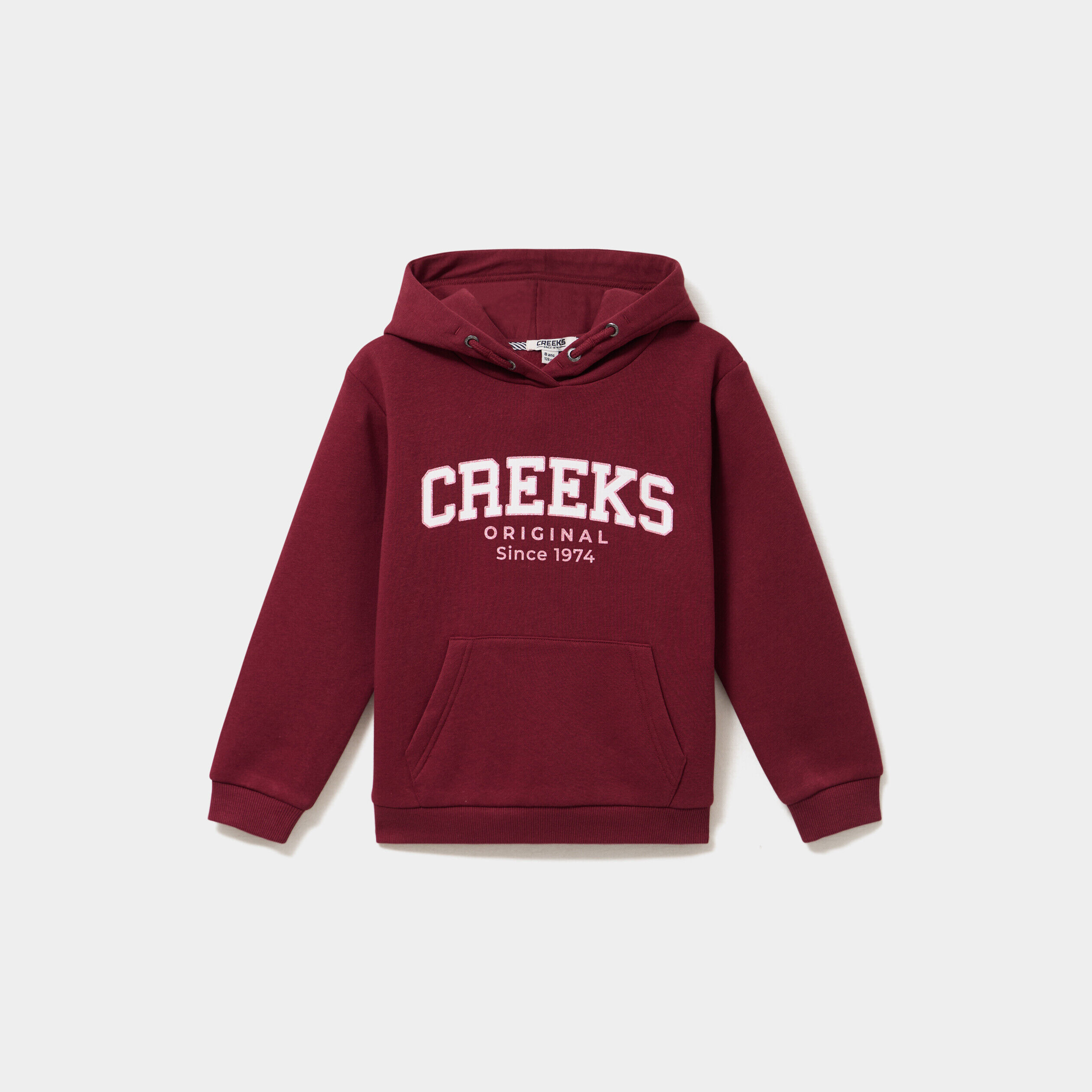 Sweat à capuche hoodie à logo bordeaux fille CREEKS