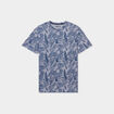 T-shirt manches courtes col rond bleu marine homme