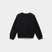 Sweat oversize manches longues Stitch noir fille