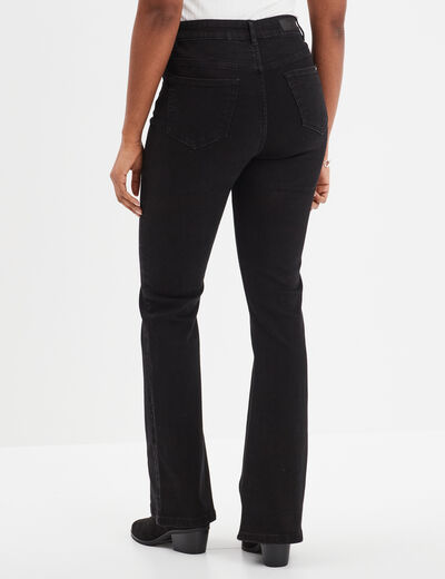 Jeans flare 5 poches Creeks denim noir femme