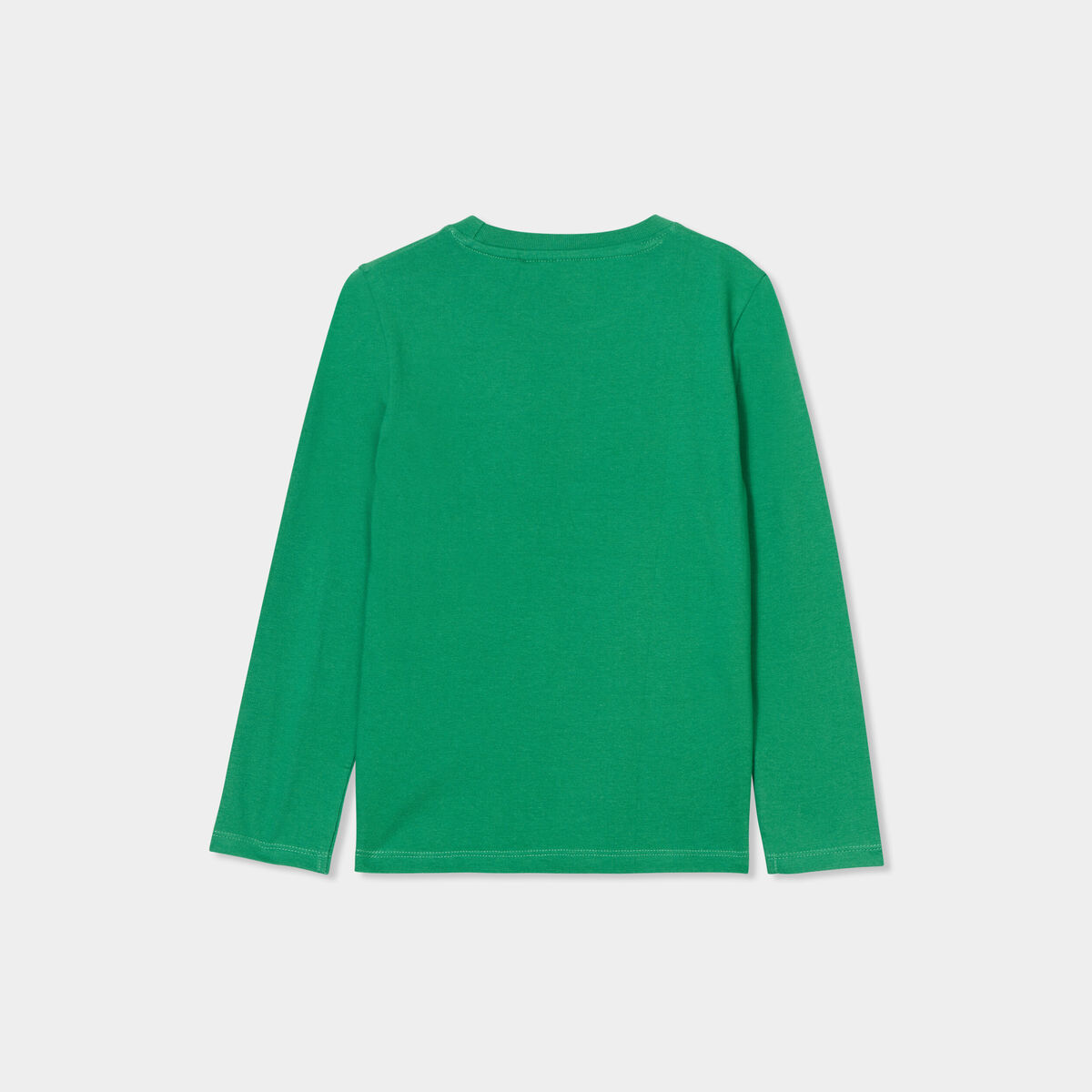 T-shirt manches longues coton Mario vert garçon