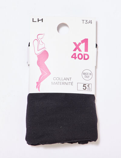 Collant de grossesse 40D noir femme