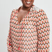 Blouse manches 3/4 ecru femme grande taille