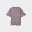 T-shirt 1 poche manches courtes coton violet homme