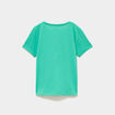 T-shirt manches courtes en coton vert menthe fille