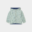 Blouson imperm&eacute;able r&eacute;versible vert pastel b&eacute;b&eacute; gar&ccedil;on