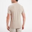 Polo droit manches courtes coton beige homme