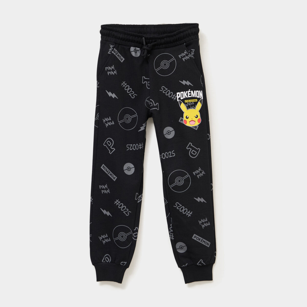 Pantalon de jogging droit Pok&eacute;mon noir gar&ccedil;on