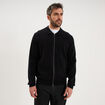 Gilet zipp&eacute; en maille manches longues noir homme
