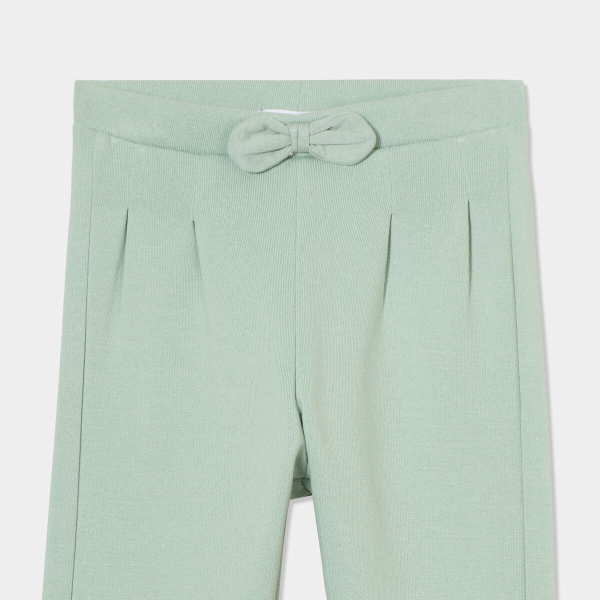Pantalon de jogging relaxed avec noeud vert pastel b&eacute;b&eacute; fille