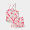 Ensemble pyjama short 2 pièces rose femme