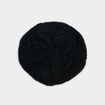 B&eacute;ret tricot&eacute; avec torsades noir femme