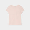Ensemble pyjama short 2 pi&egrave;ces coton rose poudr&eacute;e fille