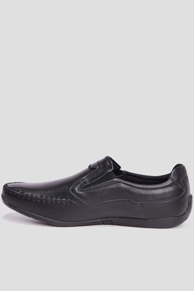 Chaussures bateau noir homme