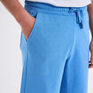 Short de jogging en molleton bleu homme