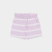Short jogging slouchy mauve fille