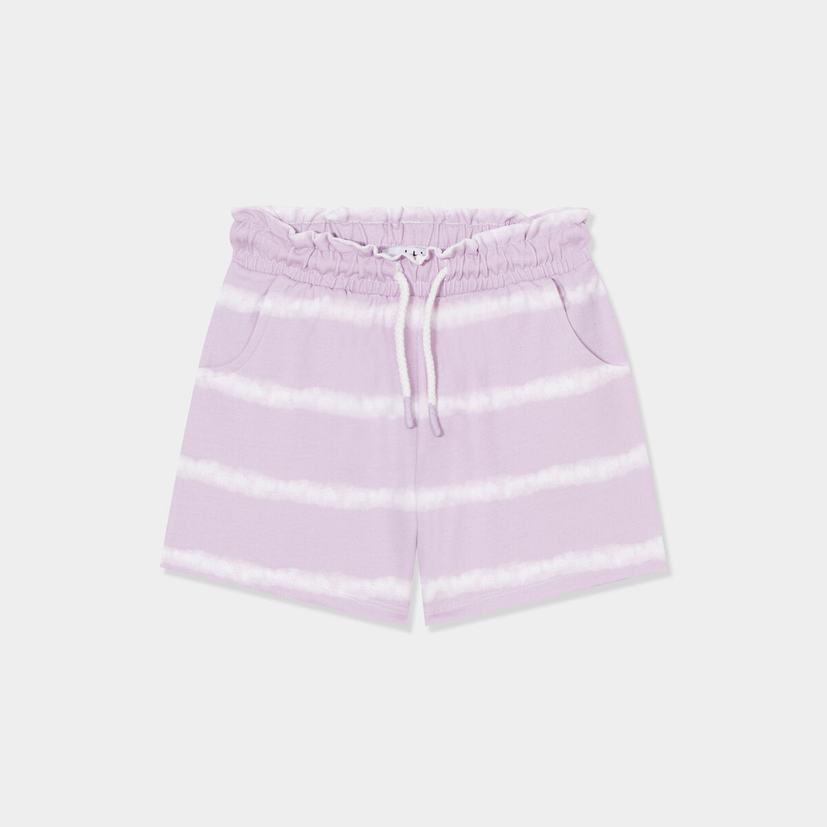 Short jogging slouchy mauve fille
