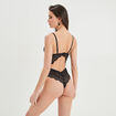 Body bandeau padded en dentelle noir femme