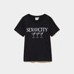 T-shirt coton Sex and the City noir femme