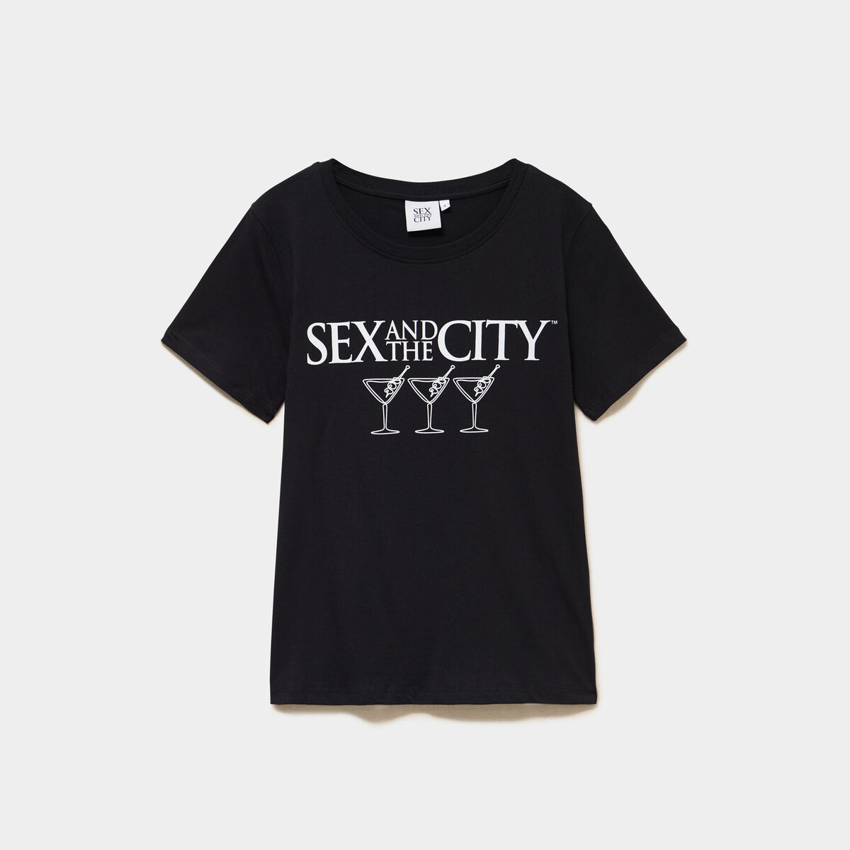 T-shirt coton Sex and the City noir femme