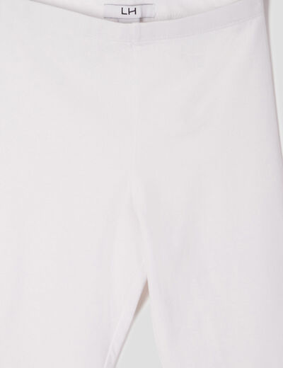 Legging 7/8ème blanc fille