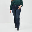 Jeans bootcut 7/8ème Modavista denim blue black femme grande taille