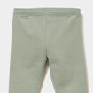 Legging doublé coton vert kaki bébé fille
