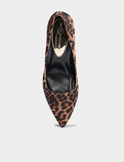 Escarpins à talons aiguilles marron femme