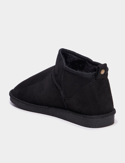 Bottines fourrées noir femme