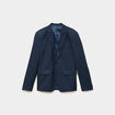 Veste blazer costume manches longues bleu marine homme