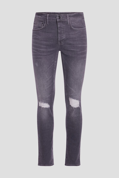 Jeans skinny stretch Liberto bleu gris homme