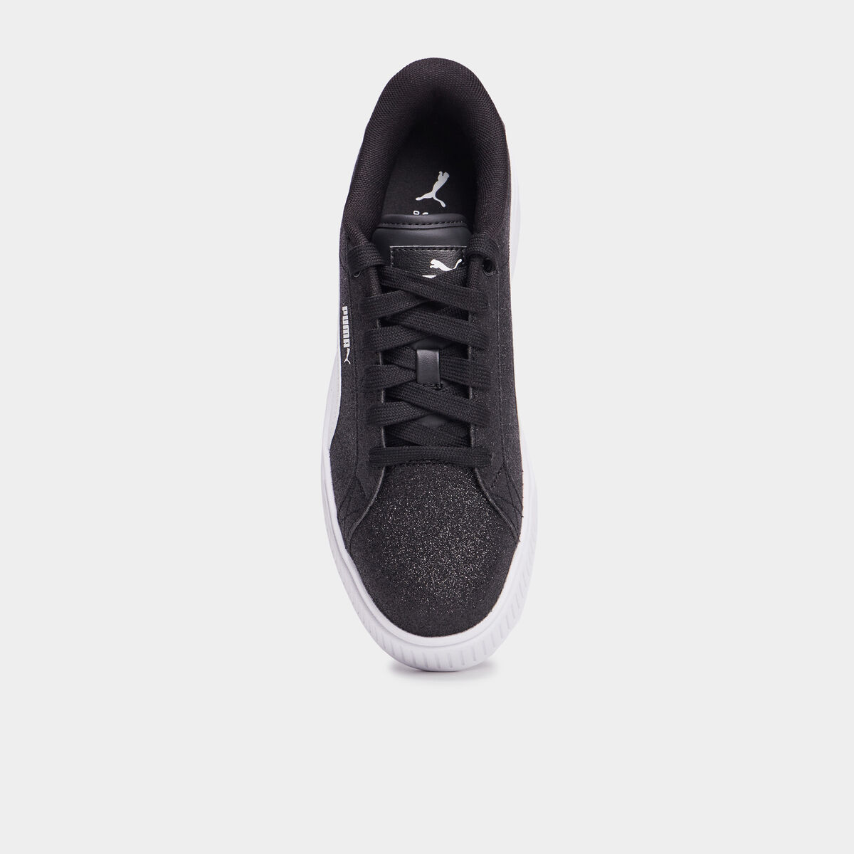 Tennis plateformes à lacets Puma noir fille