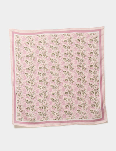 Foulard rose femme