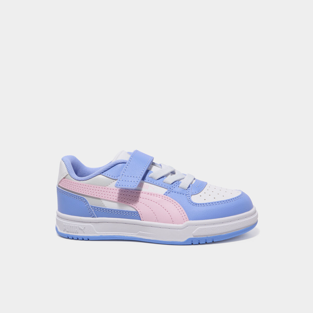 Tennis basses &agrave; scratchs Puma Caven III violet fille