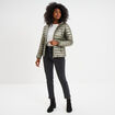 Jean stretch slim 7/8 ème denim noir femme