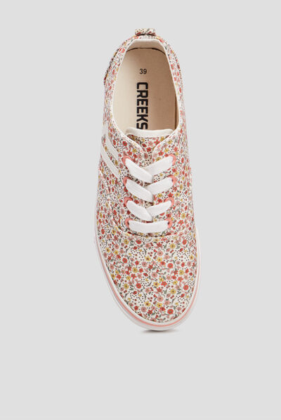 Tennis en toile à lacets Creeks multicolore femme