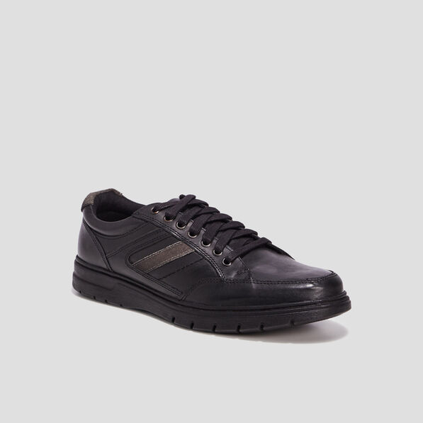 sneakers en cuir walking noir homme Sneakers en cuir Walking noir homme