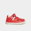 Sandales en cuir Kickers Tractus rouge bébé garçon