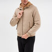 Blouson zipp&eacute; col montant Creeks taupe homme