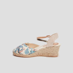 sandales espadrilles compensees multicolore femme Sandales espadrilles compensées multicolore femme