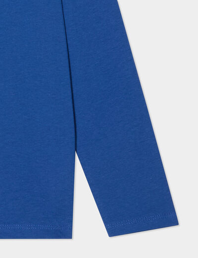 T-shirt manches longues bleu garçon
