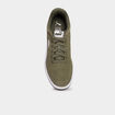 Baskets &agrave; lacets en cuir Puma Clean SD vert kaki homme