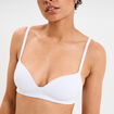 Soutien-gorge push-up triangle blanc femme