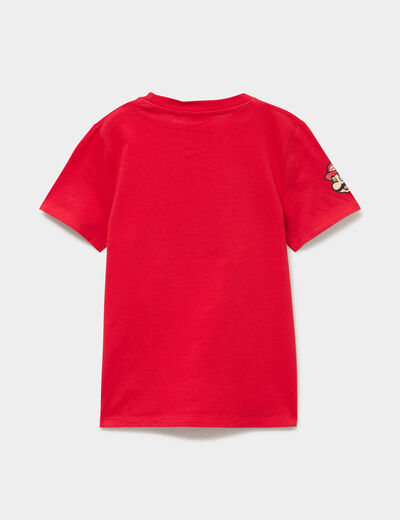 T-shirt manches courtes Super Mario rouge gar&ccedil;on